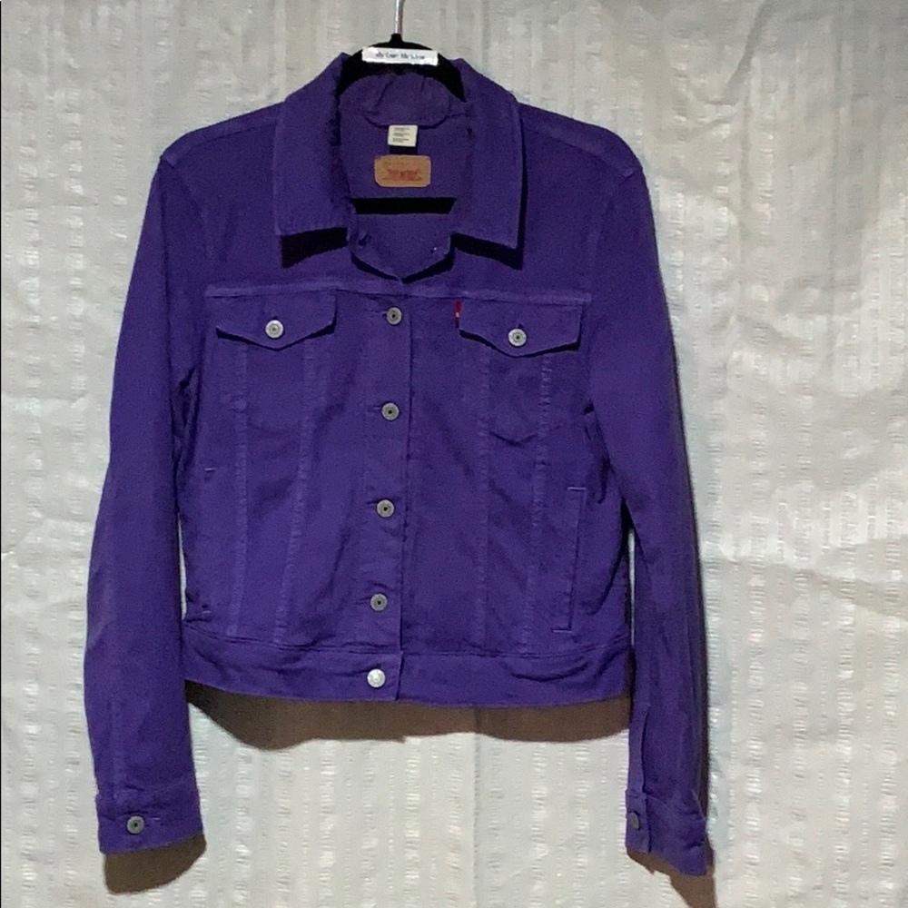 Levis Trucker Jean Jacket woman’s purple